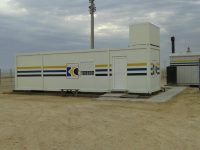 oil field testing container