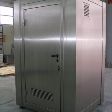 Stainless steel toilet module