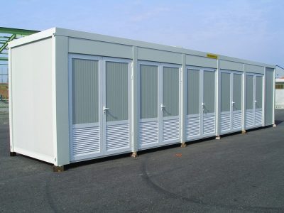 double door storage containers